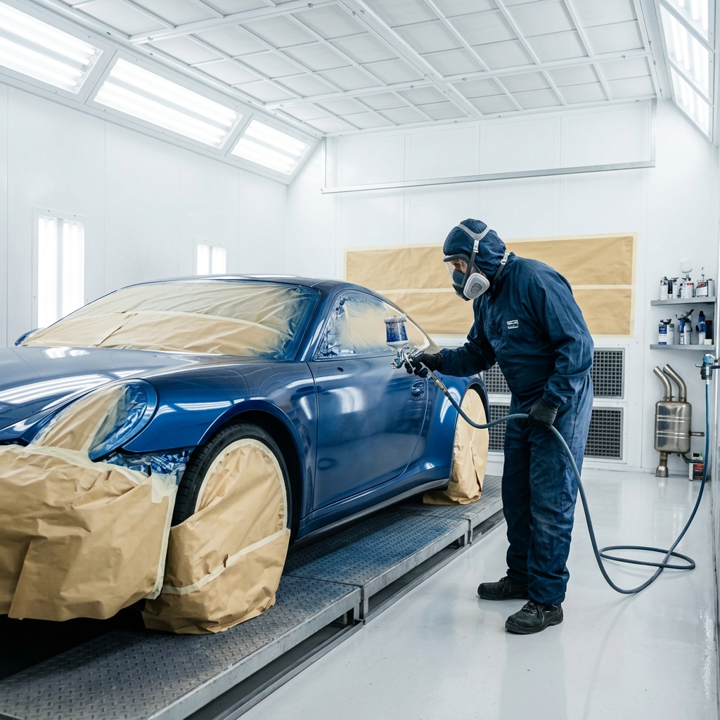 Professional full paint respray at Tuxford Collision
