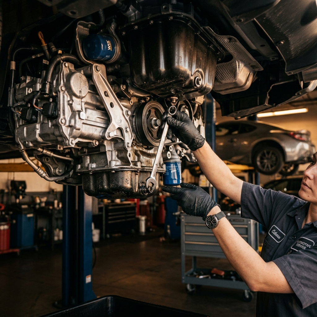 Oil change and simple auto services at Tuxford Collision Center